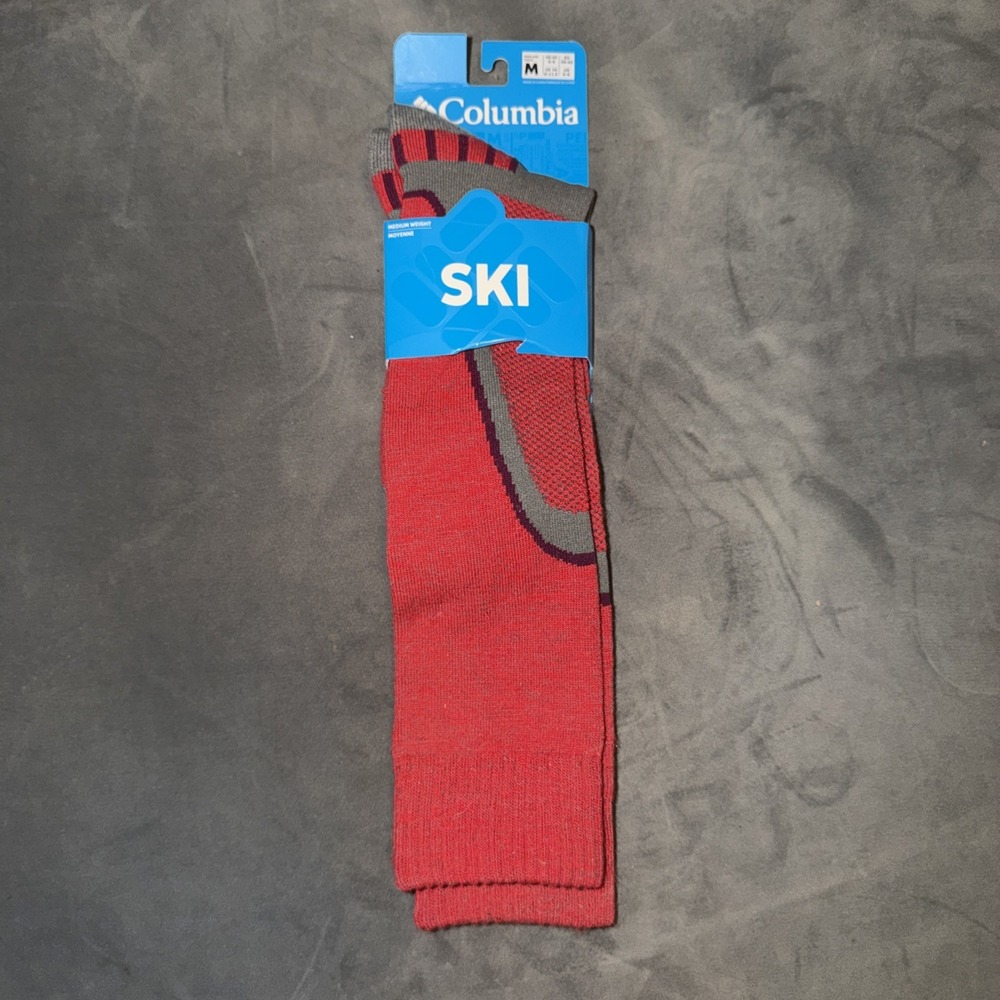 Columbia Ski Socks Medium Weight Shoe Size Men 6-9 Women 8-11.5